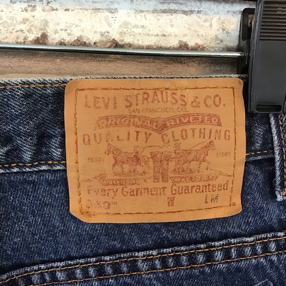 LEVI'S Women's Vtg 2006 550 Blue Relaxed Fit Tapered leg High Rise Mom Jeans 16 - Picture 6 of 6